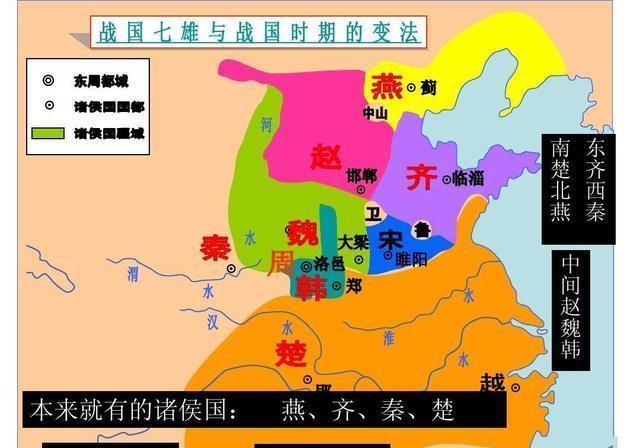 各个时期的战国七雄强弱排名,秦国也当过吊车尾