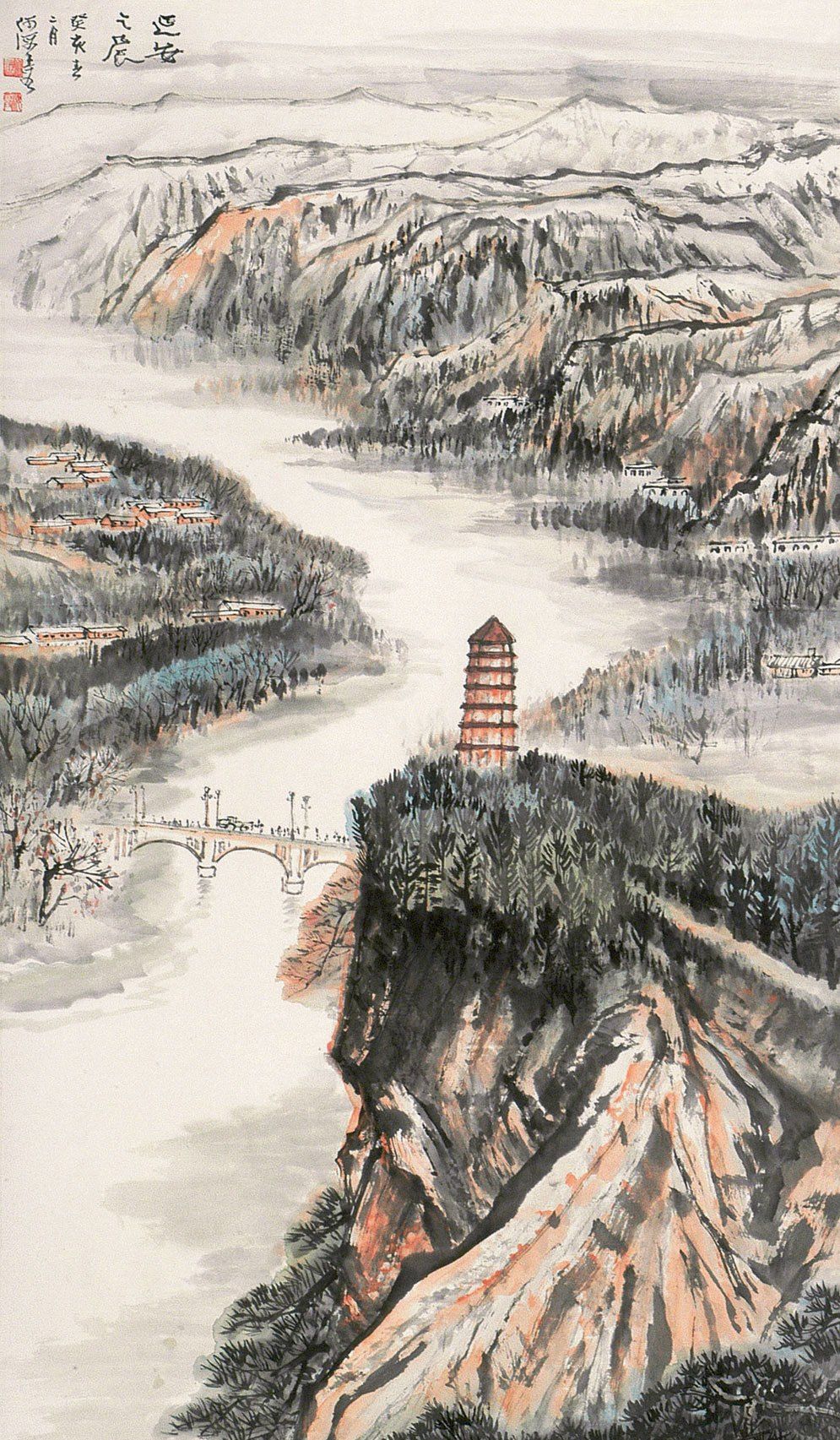 传世经典:立意新奇笔力雄健,现代画家何海霞山水画欣赏