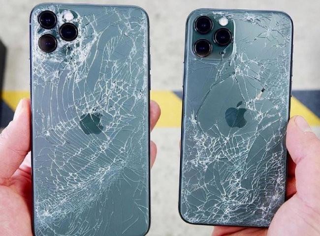 iphone11系列迎来首碎,后盖裂成蜘蛛网,看着都心疼!