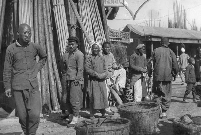 珍贵历史黑白老照片 1930年中国普通百姓生活缩影