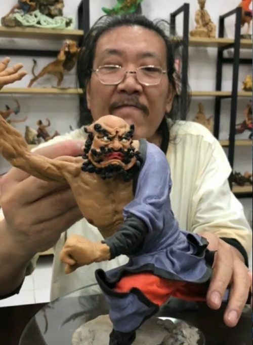 给泥巴生命的是女娲给面团生命的是面人萧面塑传人萧占行