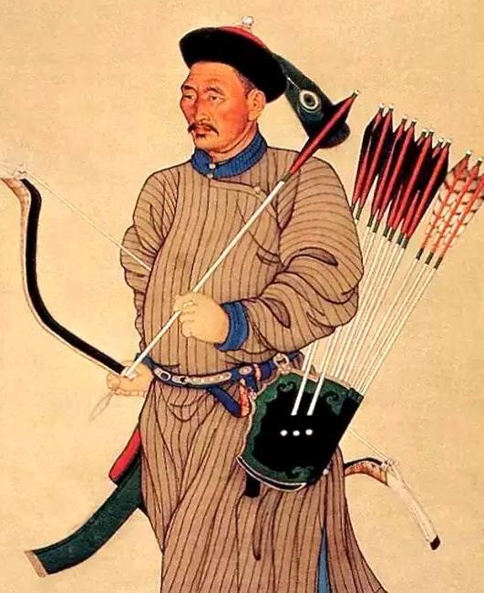 古代清朝侍卫的形象图2是射箭高手图5模样很威武