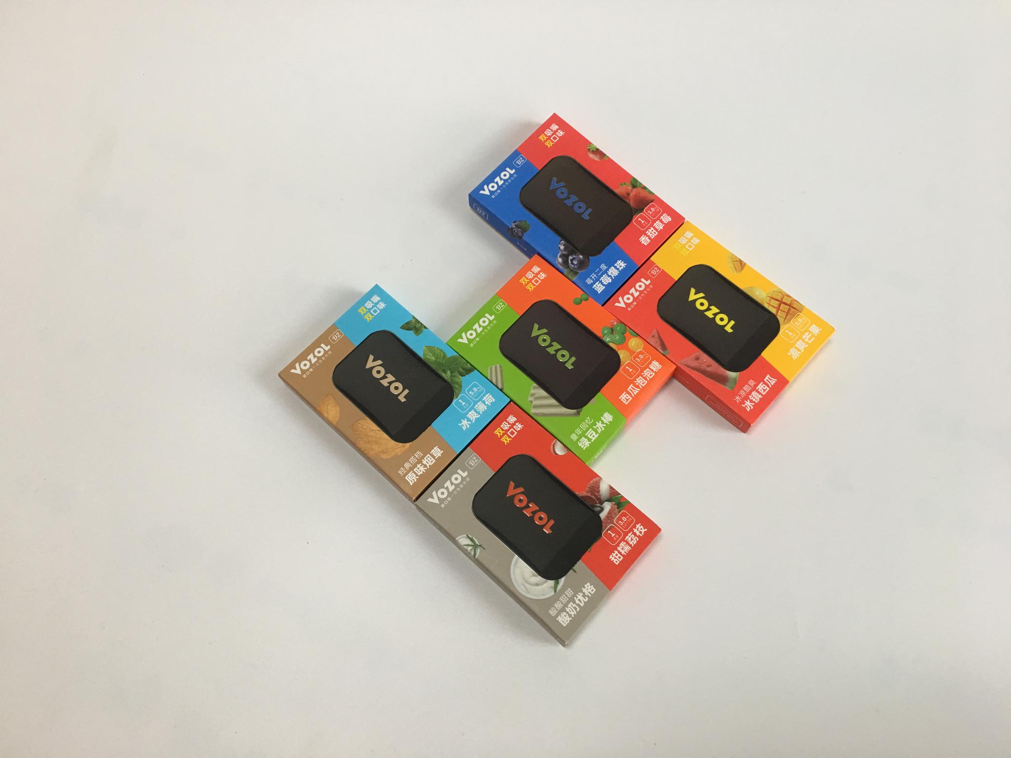 vozol微纵d2一次性电子烟一机双吸嘴双口味