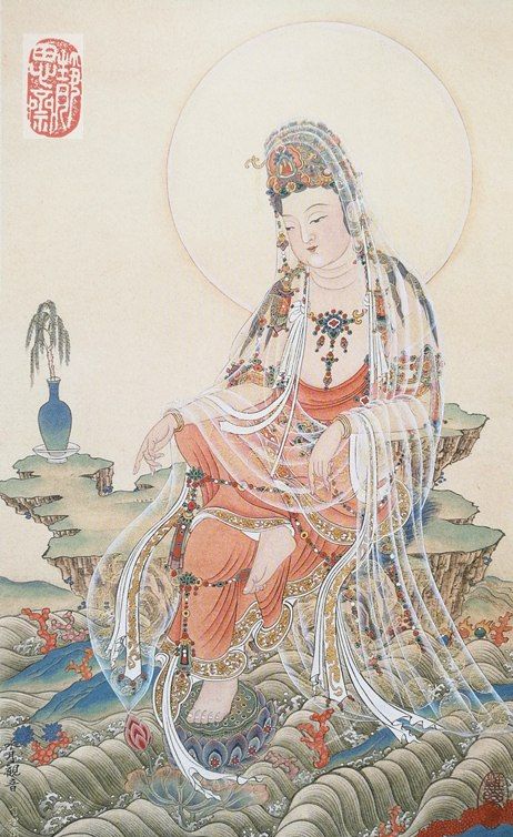 佛教绘画名家王定理先生的工笔佛像画作欣赏