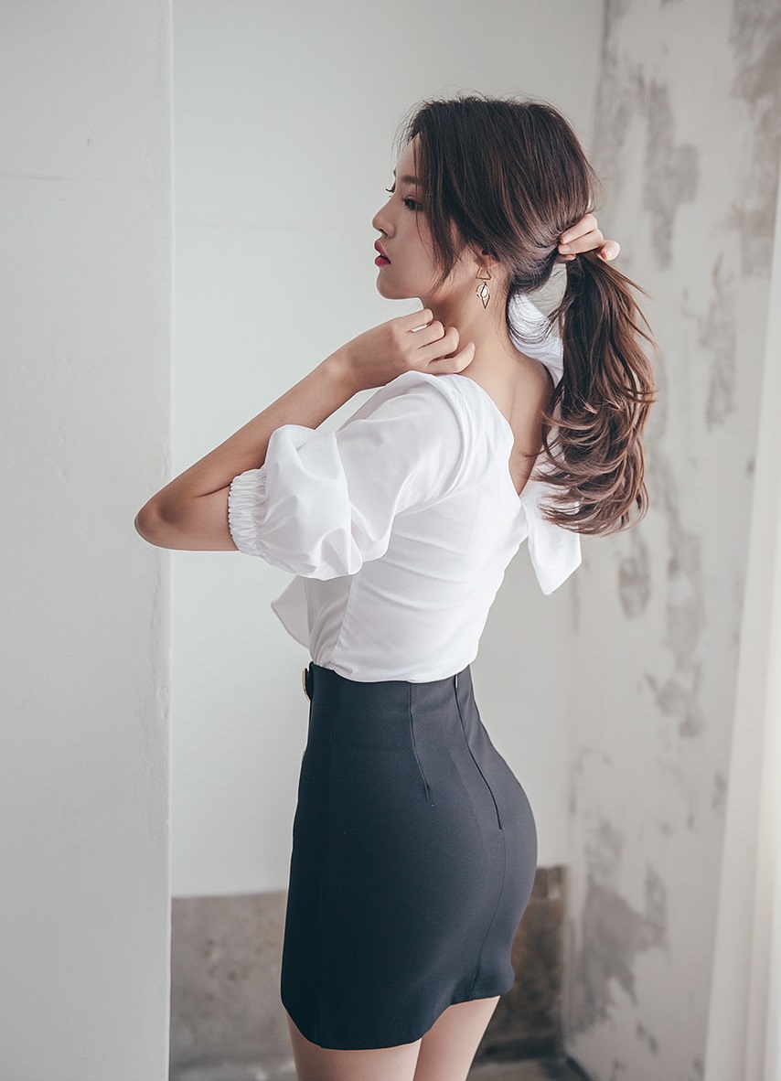 衬衣短裙职业装办公室最美丽
