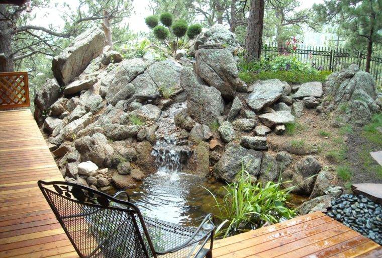 私家花园鱼塘合集,别墅庭院里的养鱼池也得有颜值!