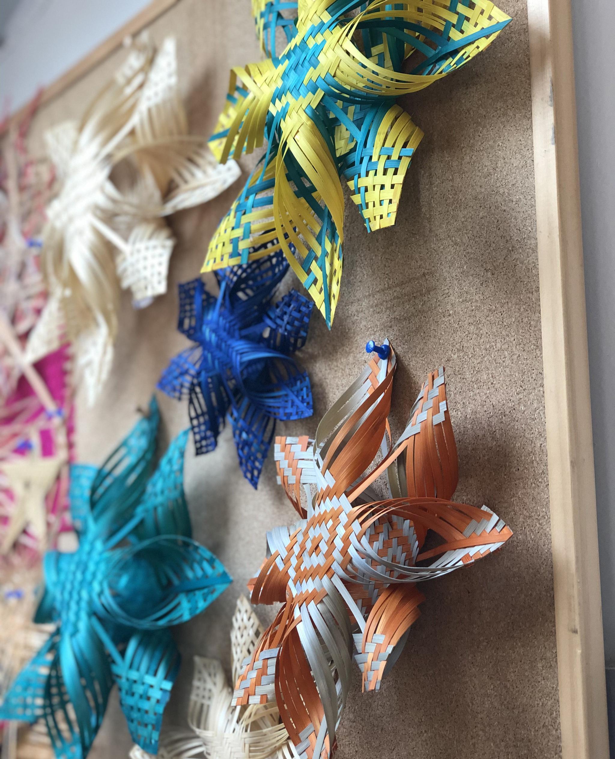 竹编雪花,迎元旦