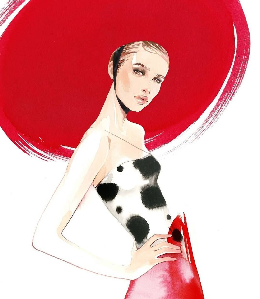 新浪看点# 手绘时装画-插画师作品分享-5 . 来自库拉评番6 - 微博