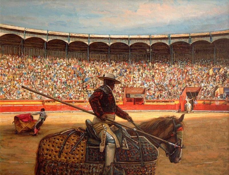 西班牙斗牛士的秘密:艺术大师antonio guzman capel作品欣赏|斗牛士