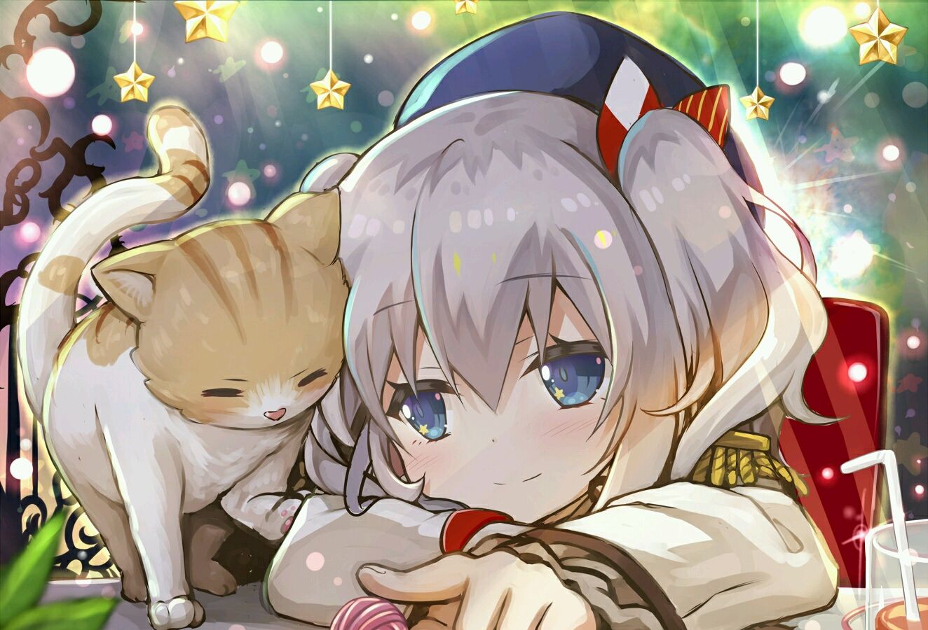 动漫美图:少女与猫系列图片欣赏,两者都是那么可爱_高清图集_新浪网