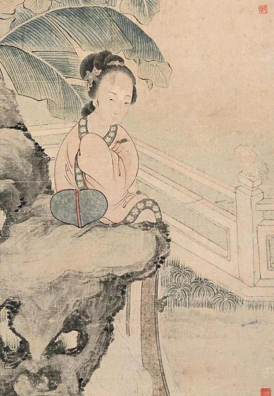 清秀简逸工致严谨清代改琦仕女图欣赏