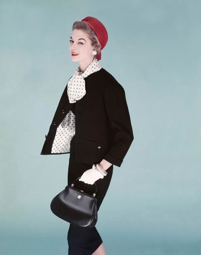 五十年代标志性模特 jean patchett 的时尚人像(1)