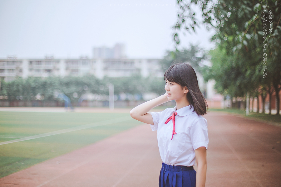 最美毕业季外国语中学生清纯毕业照纪念逝去的青春韶华