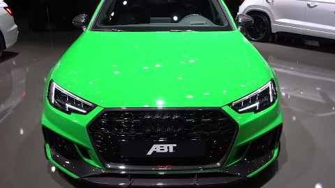 奥迪rs4,绿色版本,青春靓丽