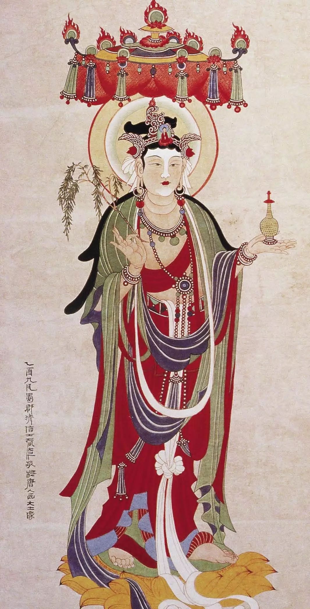 张大千临摹敦煌壁画全集|地狱|菩萨|设色_新浪新闻