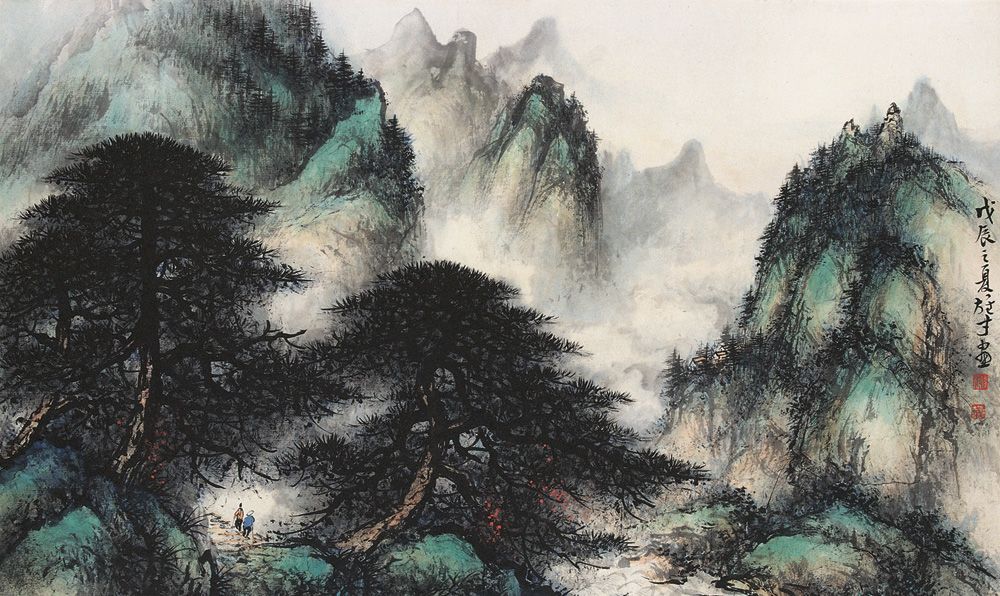 气势雄浑风格老辣,现代画家黎雄才山水画欣赏