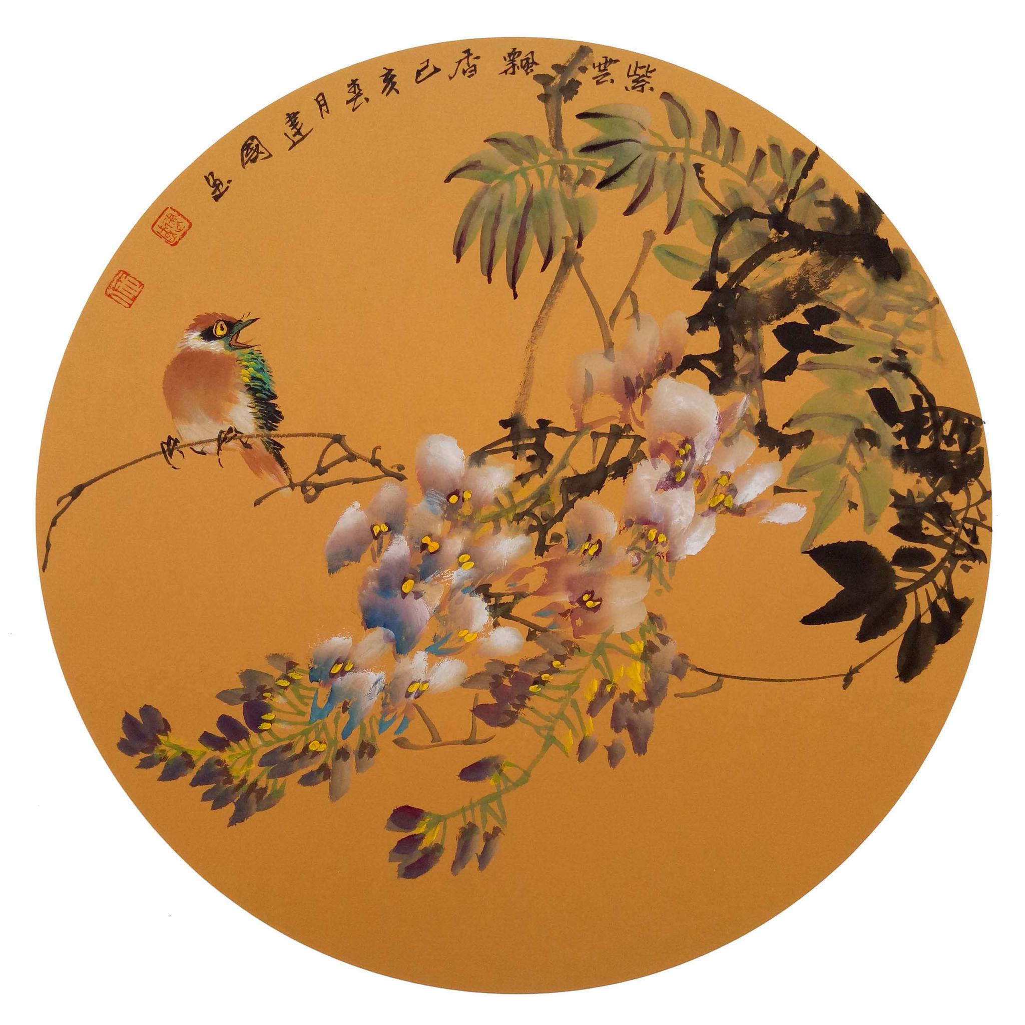 画家施建国的花鸟小品生动有趣每一幅都是精品