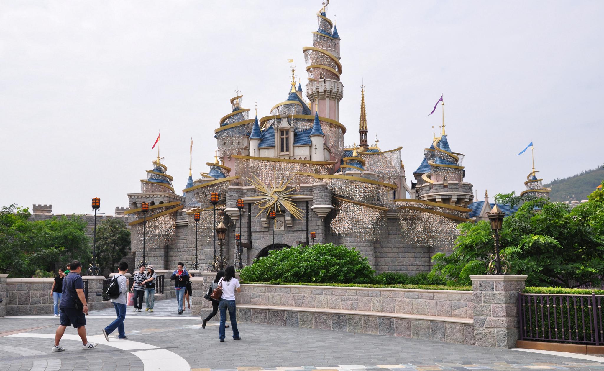 香港迪士尼睡公主城堡【原创摄影】