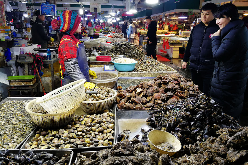 海鲜市场真实图片