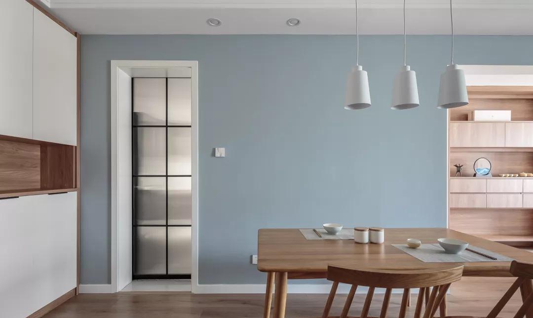 90简单木纹装饰效果图,灰蓝原木色极致享受!