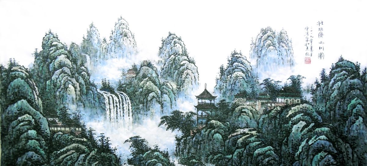 名家经典:著名画家陈清泉的山水画,大师典范!