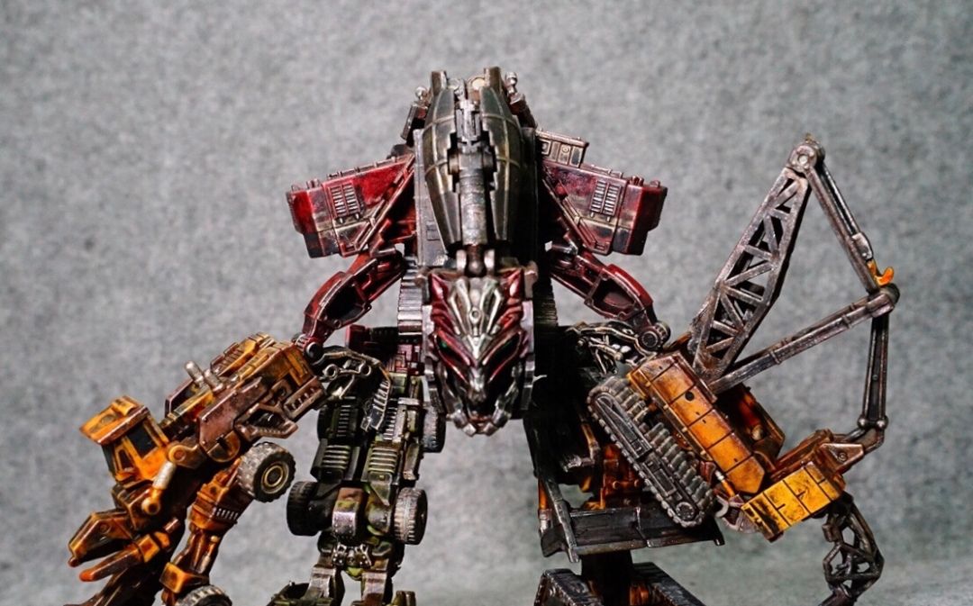 手办模型涂装变形金刚传奇级大力神重新涂装效果展示