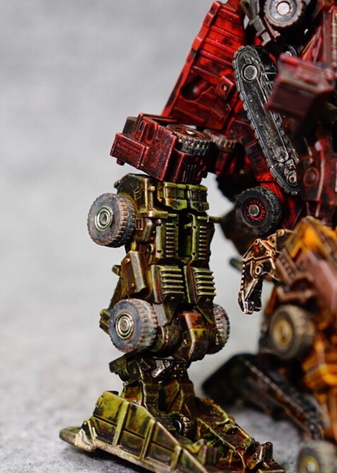 手办模型涂装变形金刚传奇级大力神重新涂装效果展示