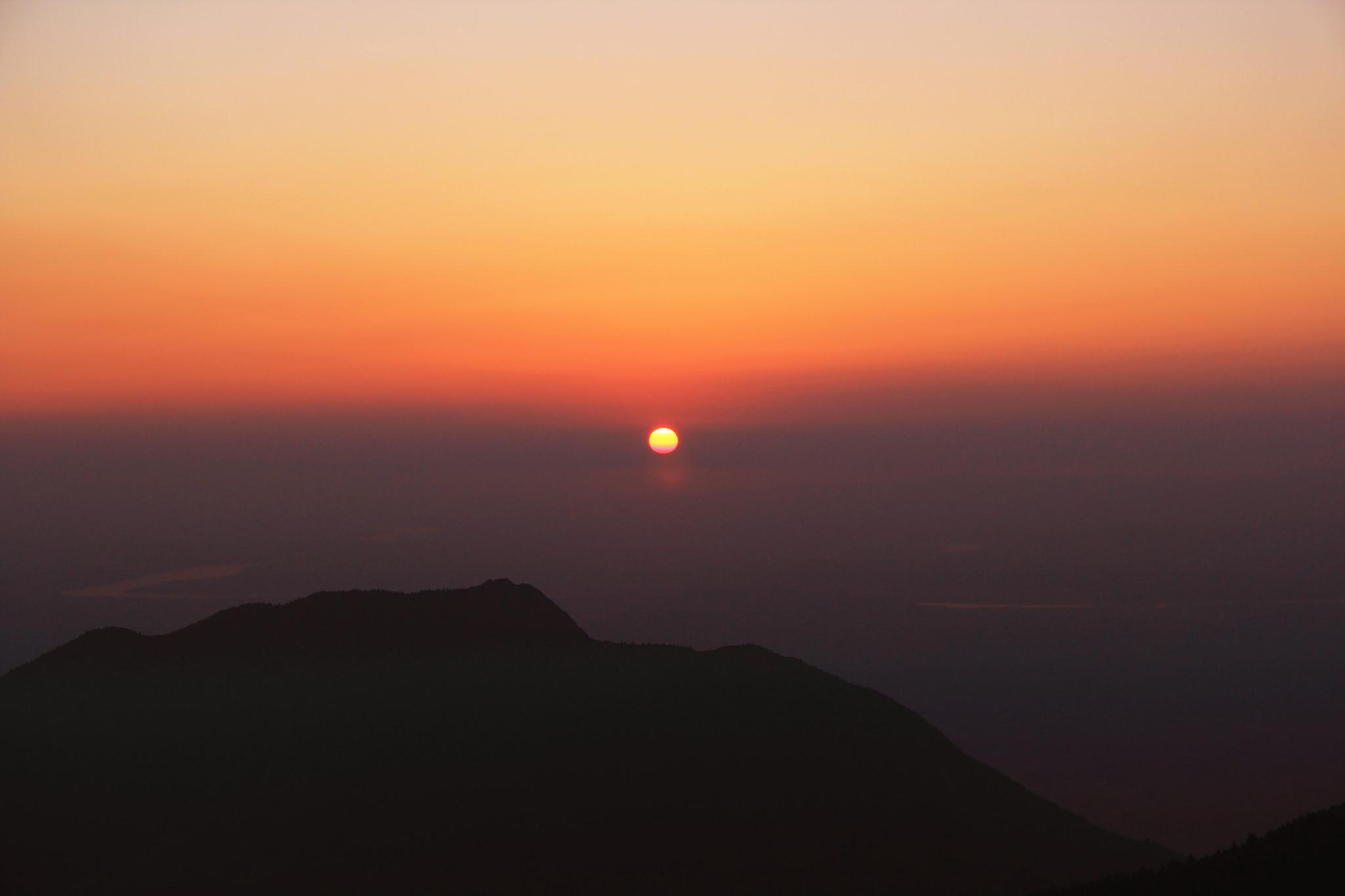 南岳衡山的日出