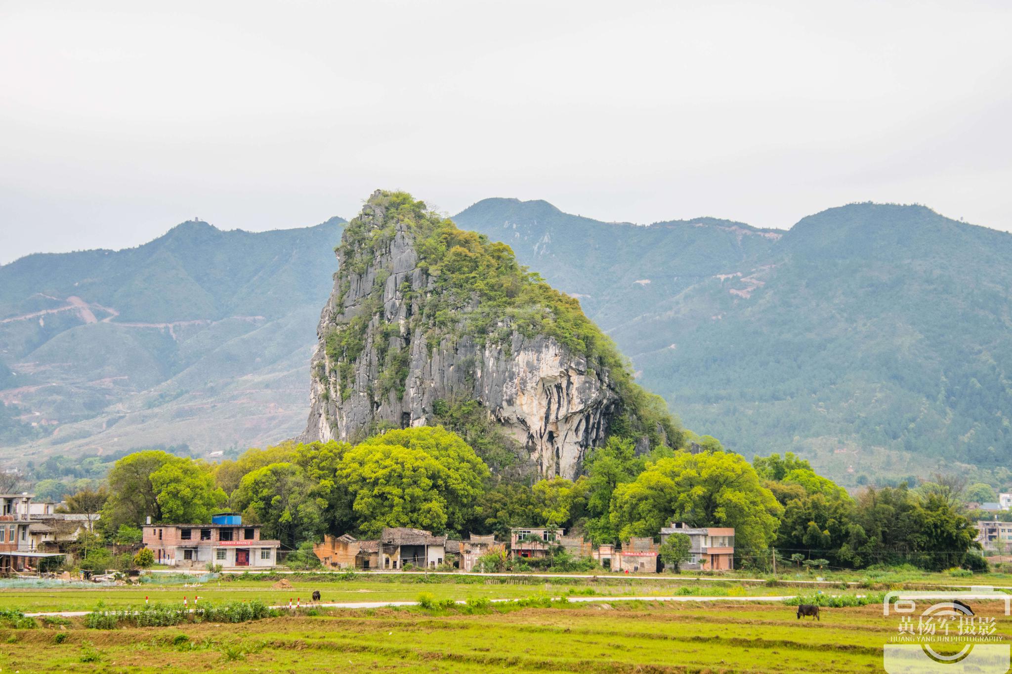 于都银坑镇竹嵩寨的美丽风光