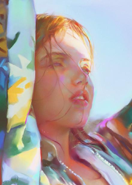 插画师yanjun cheng 将每一个人物的表情"表现于情,表情于里".