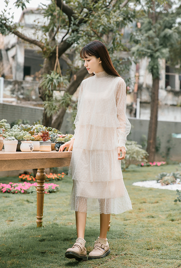 18套超仙的纱裙搭配示范,冬日穿搭不臃肿,变身梦幻小公举!