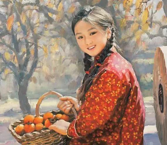 70年代的油画作品朴实的人物风景却画满了人间的幸福感