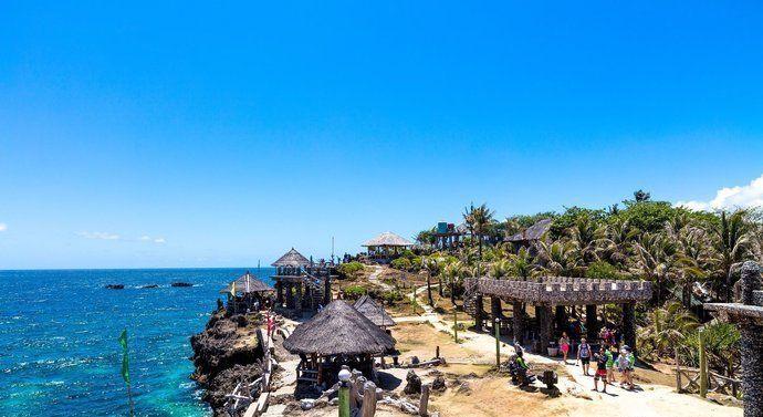 水晶岛是一个人工私人岛屿,离长滩岛大约10分钟的船程!