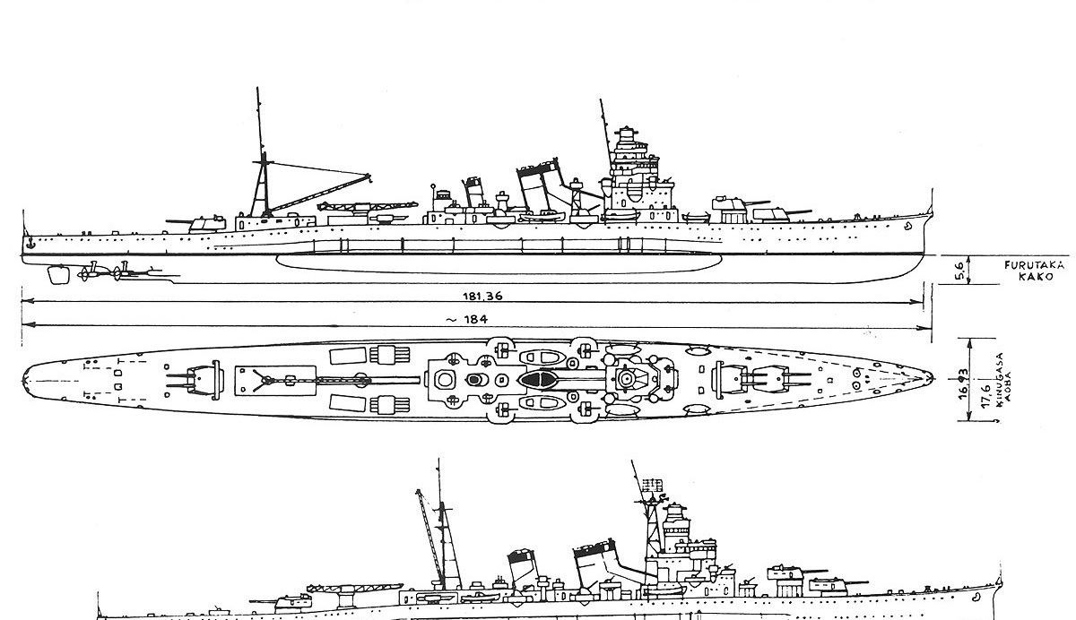 1926年旧日本海军第一型重巡洋舰——“古鹰”级重巡洋舰|所罗门群岛|重巡洋舰|海军_新浪新闻