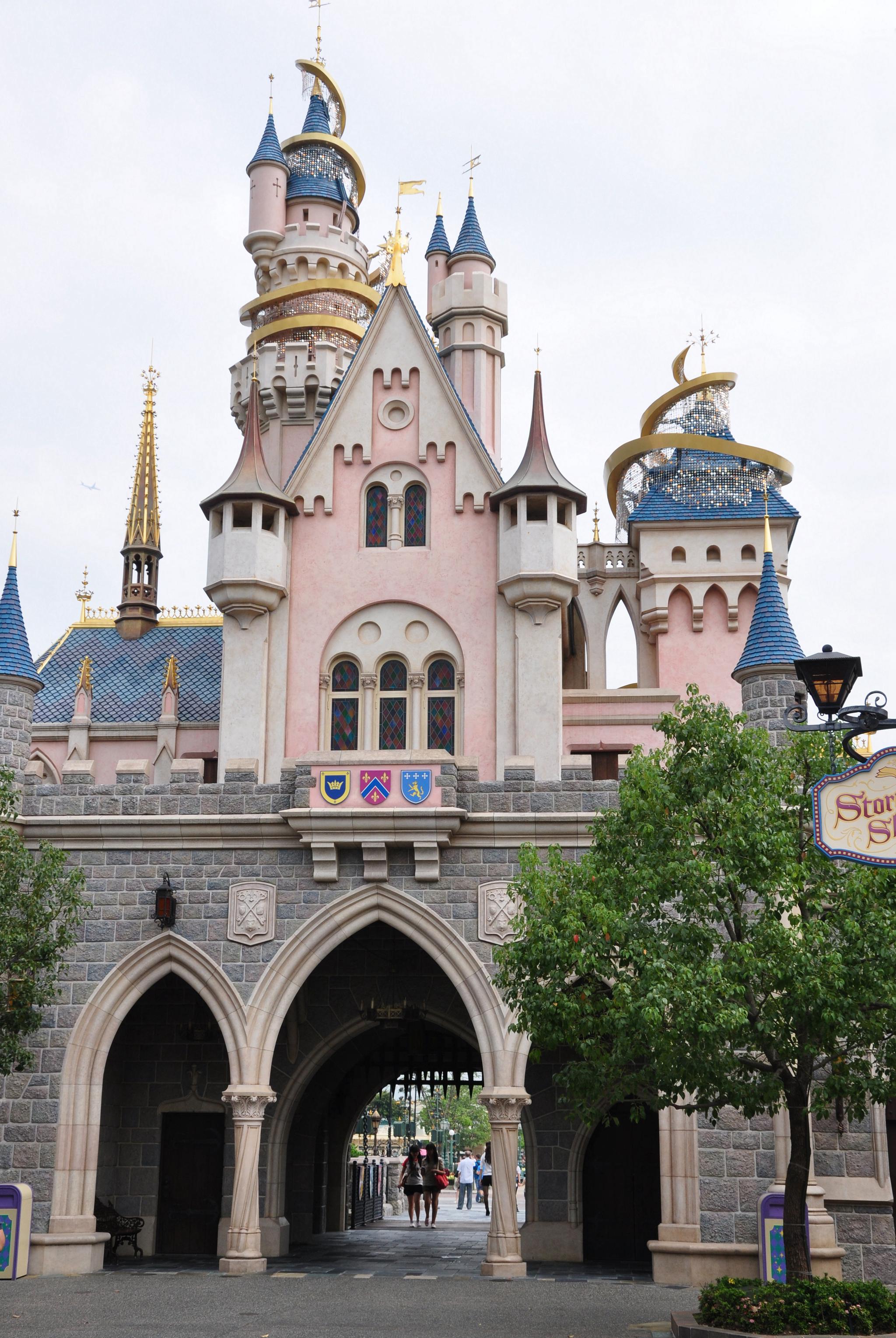 香港迪士尼睡公主城堡【原创摄影】