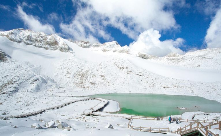 达古冰山是一处大型平顶冰帽冰川冰雪天堂,值得一游!_高清图集_新浪网