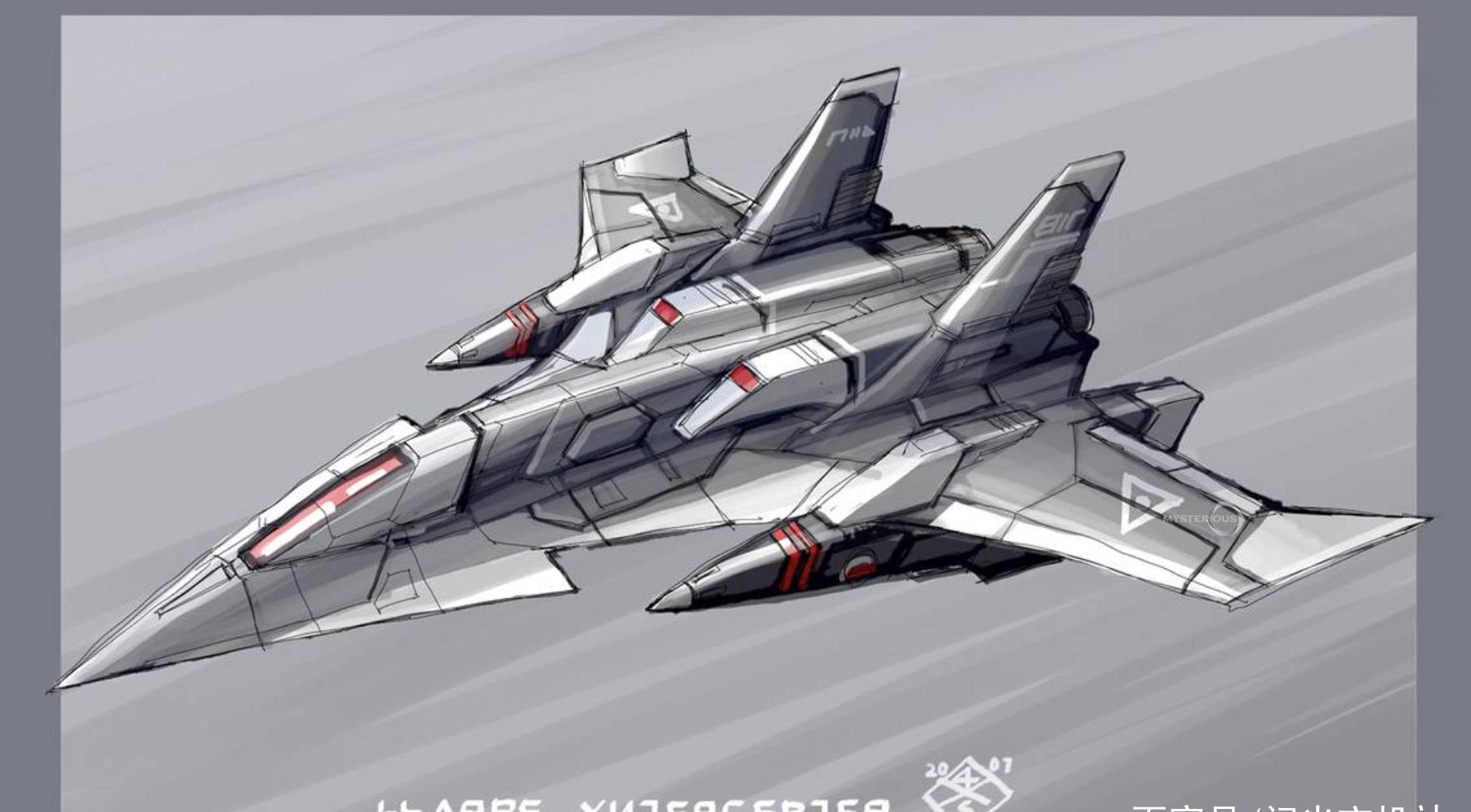 动漫创作欣赏原画太空故事中常用的科幻飞行器