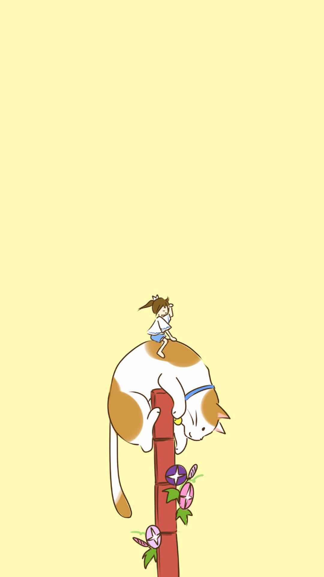 手机高清壁纸萌系可爱卡通扎心情感短句