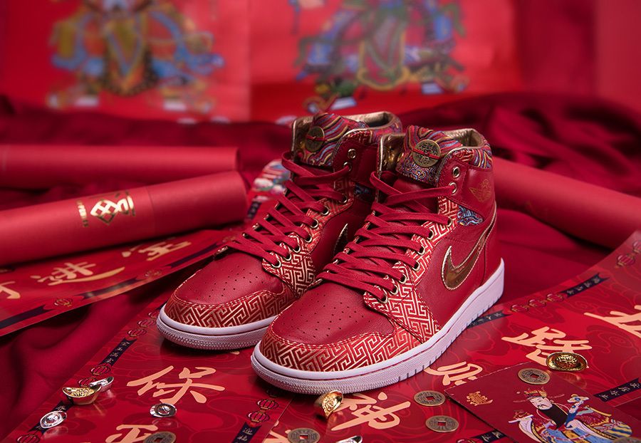 欧阳娜娜上脚匡威中国年配色,全新aj1招财进宝主题设计曝光