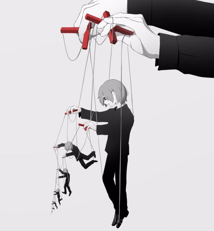 超写实的人物插画画风压抑却很真实