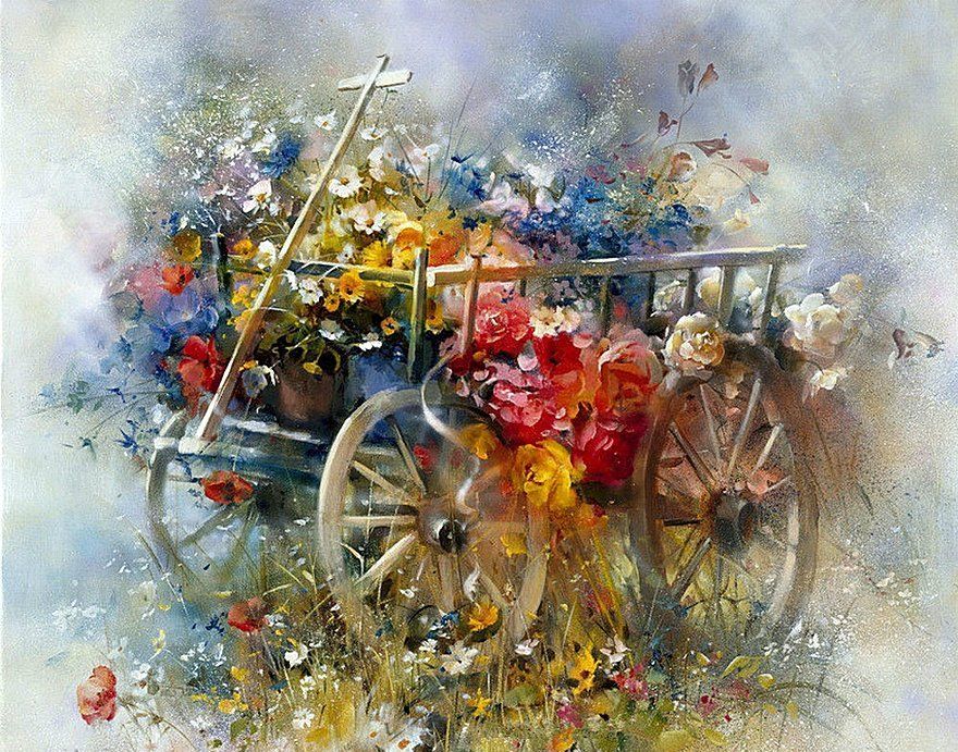 世界公认的印象派水彩大师荷兰天才画家willemhaenraets