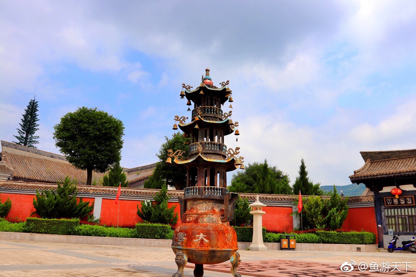 全国网媒看平凉大型采访活动,走进泾川大云寺