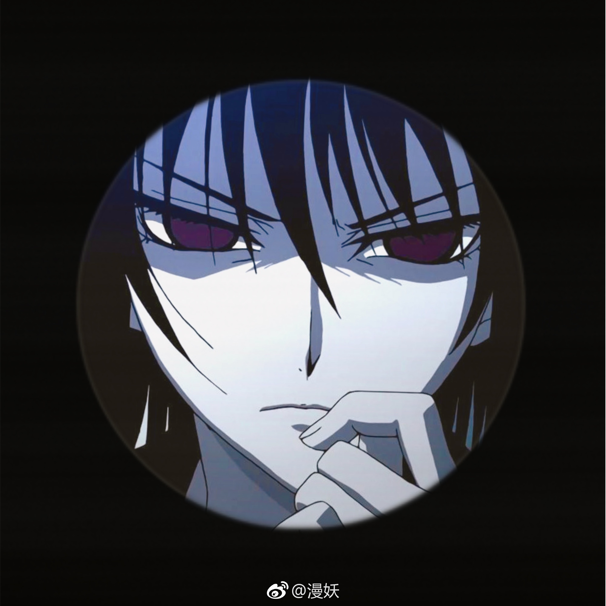 动漫头像女头黑色系黑暗风 滑头鬼之孙千年魔京 羽衣狐