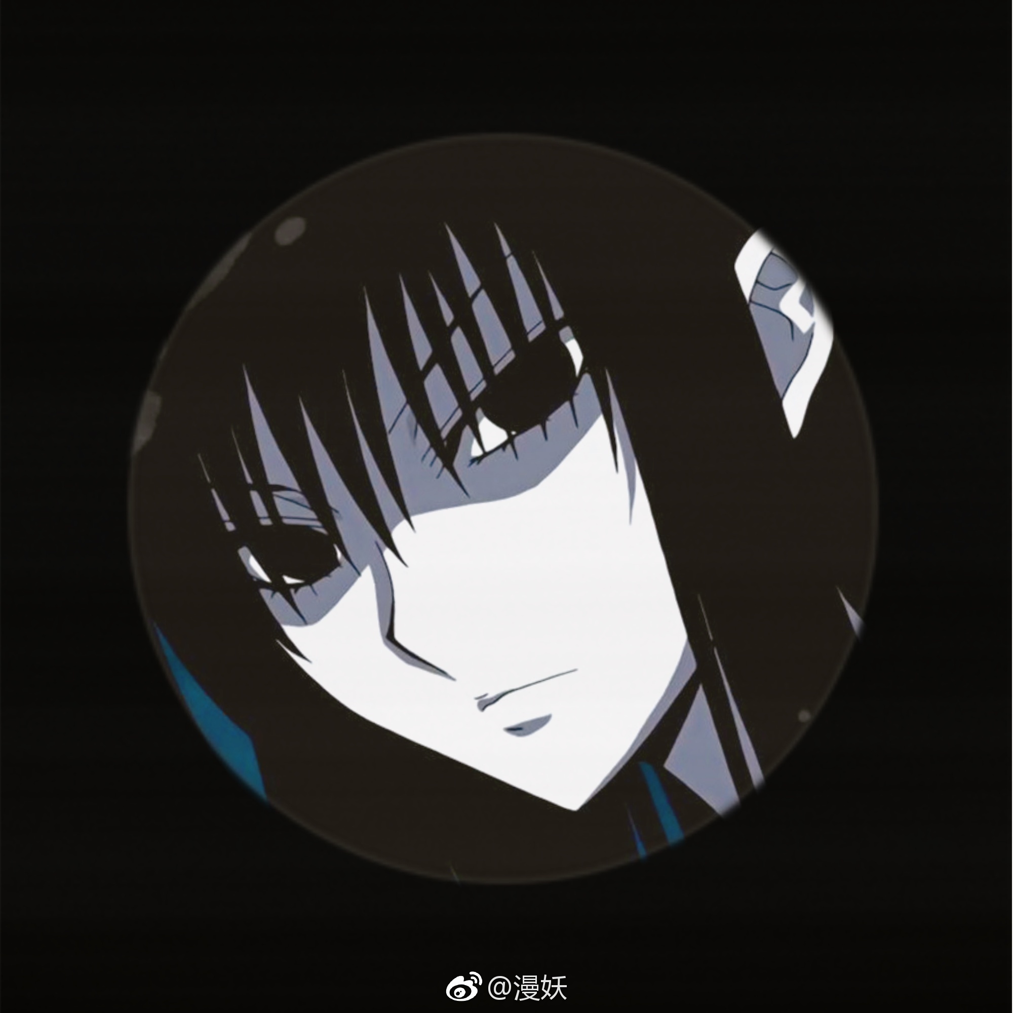 动漫头像女头黑色系黑暗风 滑头鬼之孙千年魔京 羽衣狐