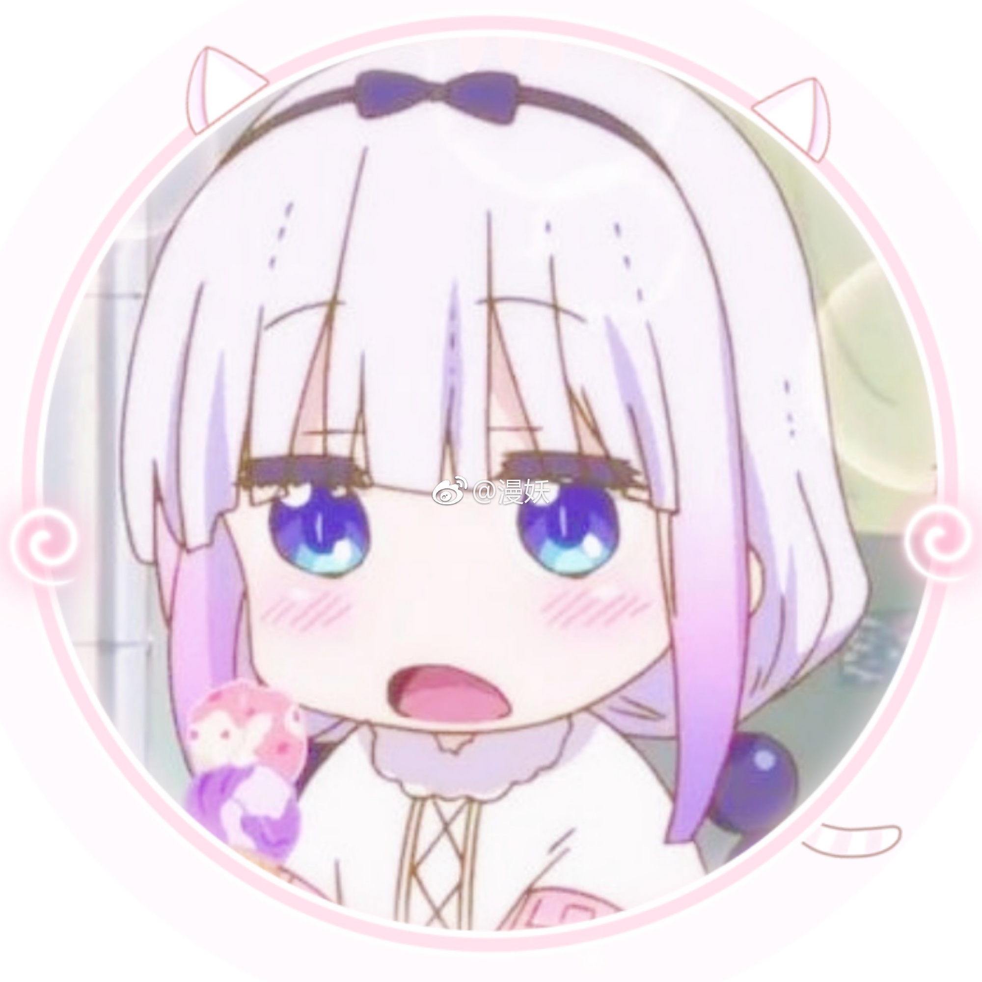 77动漫头像 《小林家的龙女仆》康娜卡姆依77 吃东西的康娜小天使