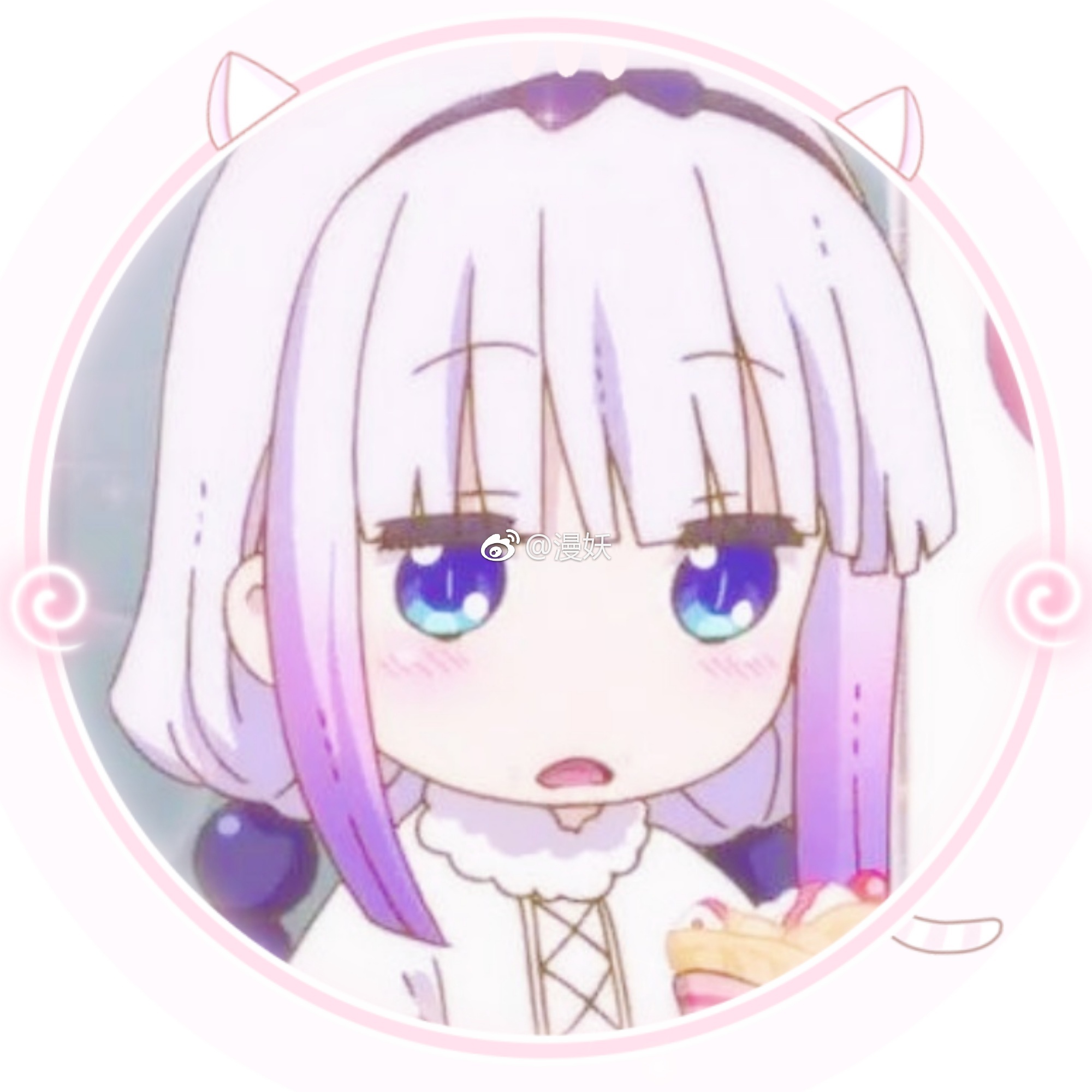 77动漫头像 《小林家的龙女仆》康娜卡姆依77 吃东西的康娜小天使