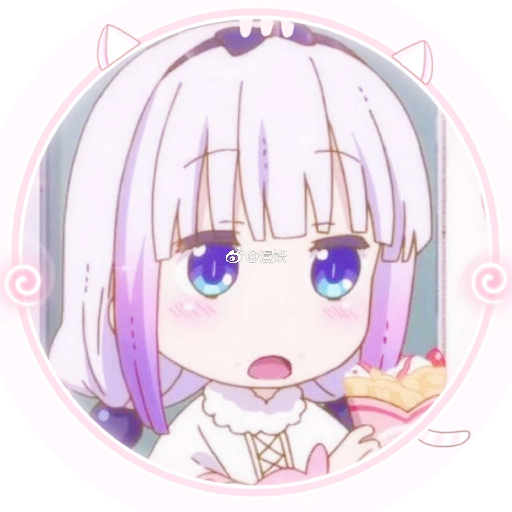 77动漫头像 《小林家的龙女仆》康娜卡姆依77 吃东西的康娜小天使