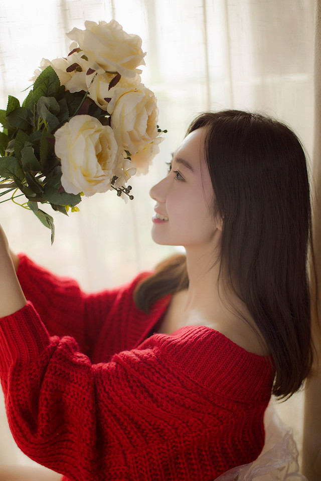 朦胧私房梦幻头纱下的裸肩毛衣美女迷倒众人写真集67676767微