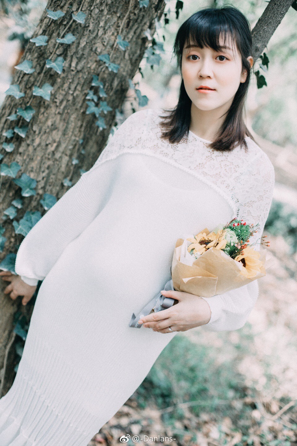 等你也等风孕照也能小清新美丽孕妈摄影