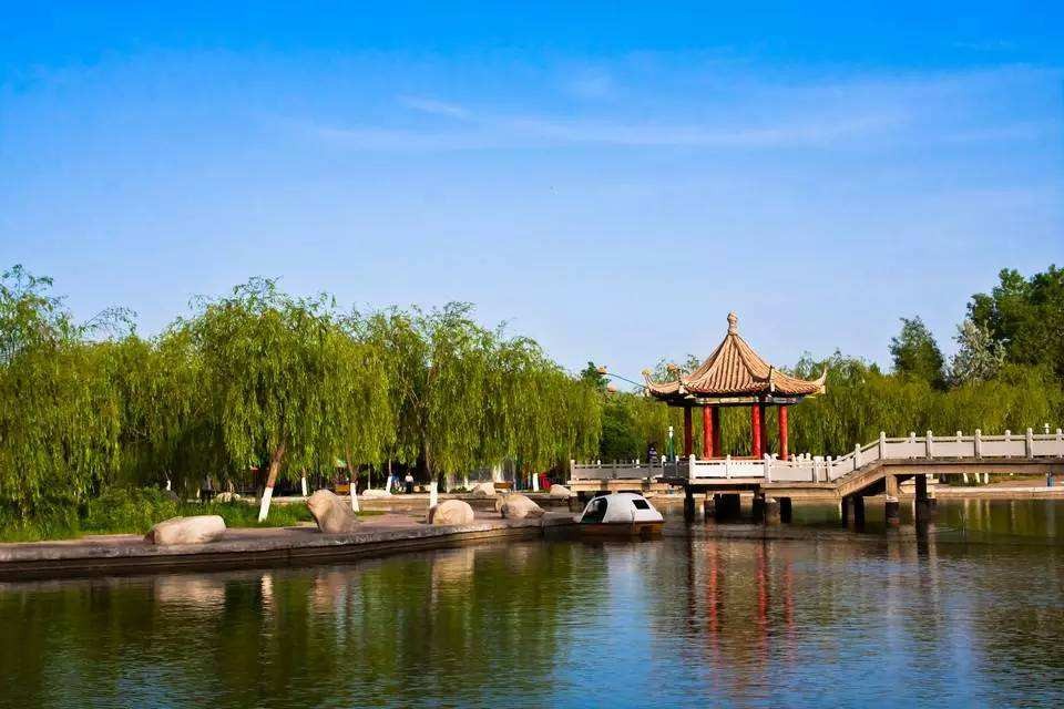 广宗县迎宾湖公园风景秀丽景色迷人__财经头条